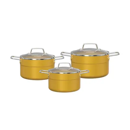 Bộ nồi Anod đáy từ eco SUNHOUSE SHG6634M